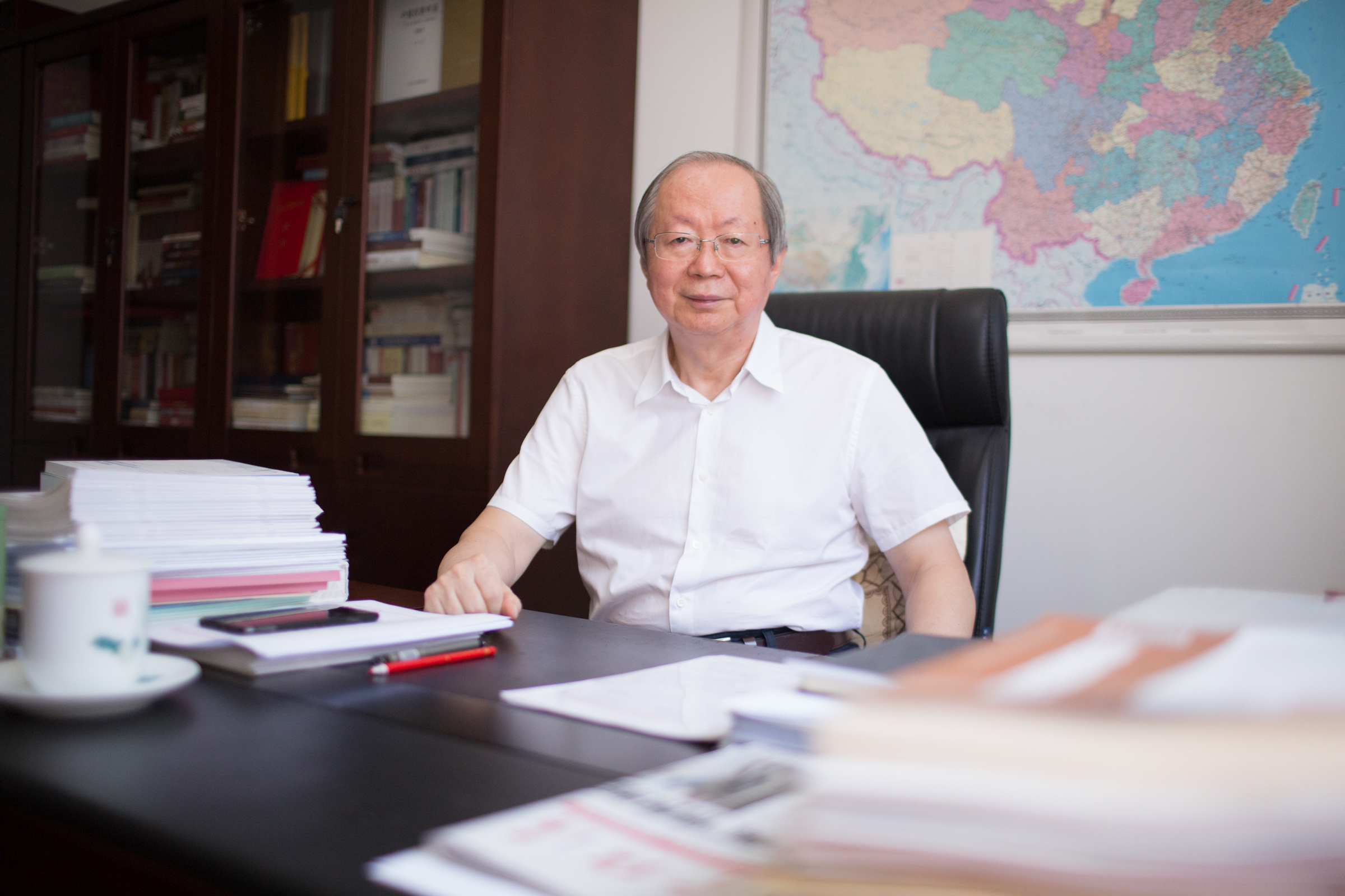 中國經濟體制改革研究會會長、十二屆全國人大財經委副主任委員、國家發展改革委原副主任彭森   澎湃新聞記者 權義 圖